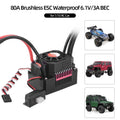 SURPASS HOBBY 80A Brushless ESC Liquid Electric Speed Controller for 1/10 RC Truck Off-road Car