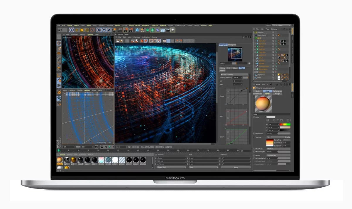 Excellent Grade Macbook Pro 13.3-inch (Retina, Silver, Touch Bar) 1.4Ghz Quad Core i5 (2019) MUHQ2LL/A 128GB SSD 8GB Memory 2560x1600 Display Parallels Dual Boot MacOS/Win 10 Pro Power Adapter