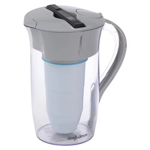 Liquid ZR-0810G, 8 Cup Round Liquid Filter Pitcher with Liquid Quality Meter