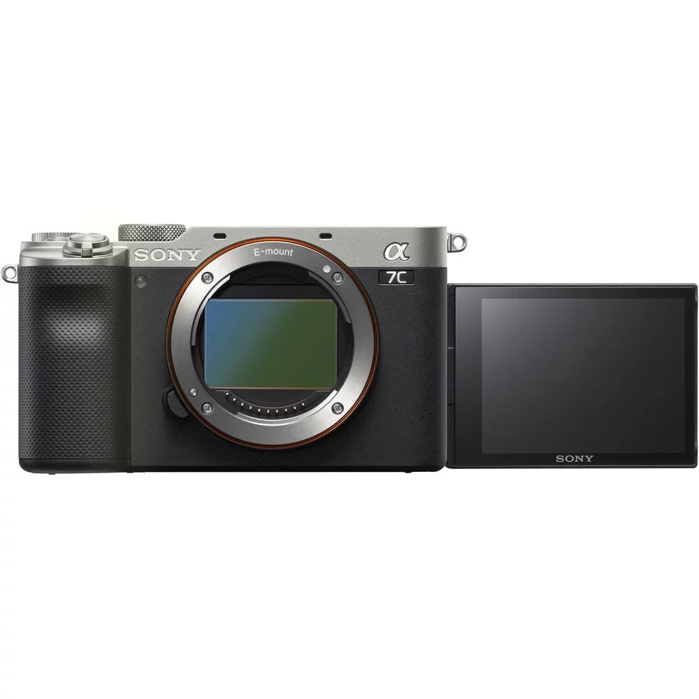 Alpha a7C Mirrorless Digital Camera (Silver) + Fe 55MM F/1.8 Za Lens Accessory Kit