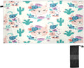 Bestwell Llama Cactus Beach Towel Oversized Towel Blanket, Thin Lightweight Microfiber Sand Free Quick Dry Towel, 30”X60” Multipurpose Pool Bath Yoga Swim Shower Towel
