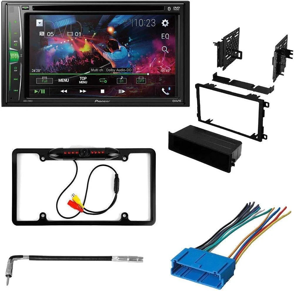 KIT4822 Bundle for 1996-1999 Oldsmobile LSS W/ Pioneer Double DIN Car Stereo with Bluetooth/Backup Camera/Installation Kit/in-Dash DVD/CD AM/FM 6.2" WVGA Display Digital Media Receiver