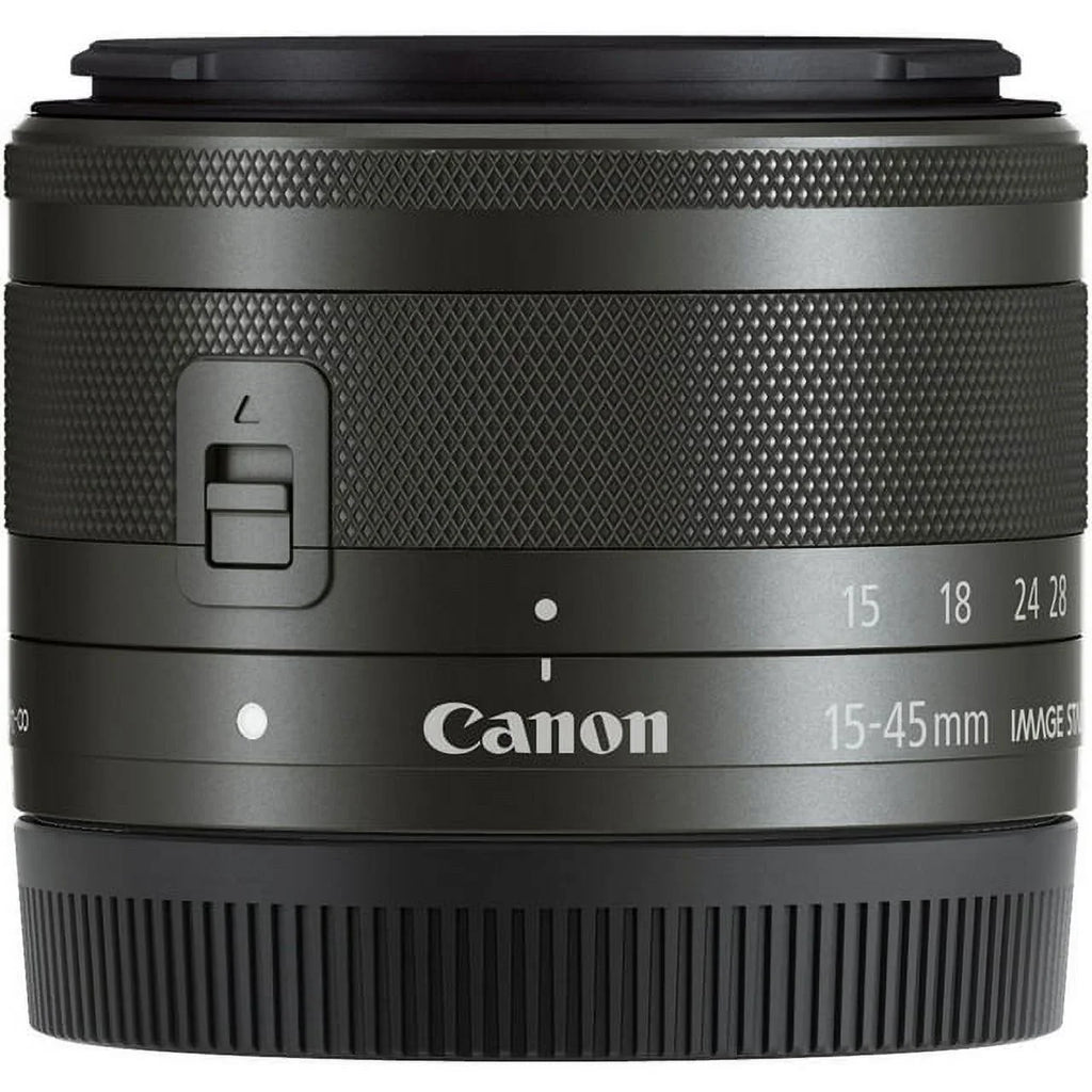 EF-M 15-45mm f/3.5-6.3 IS STM Lens (Graphite) - BuzzPhoto Basic Bundle