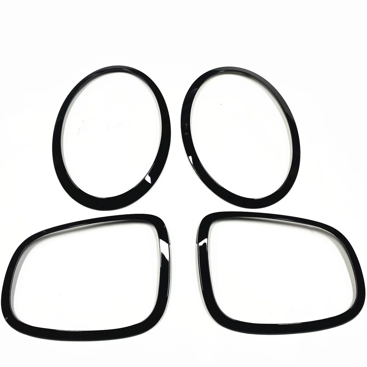 Grille Frame + Front & Rear Fog Light Cover Trim For Mini Cooper S F55 F56 F57 Black
