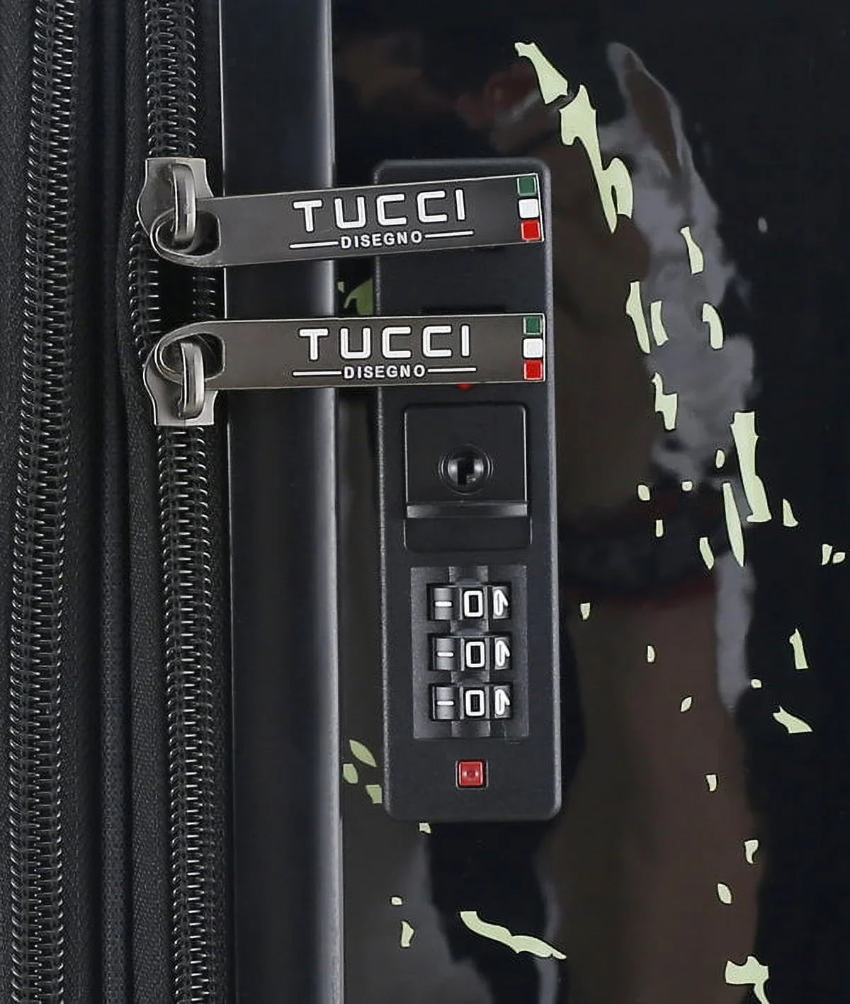 TUCCI Italy Spray Art Peace In The World 24" Luggage Suitcase