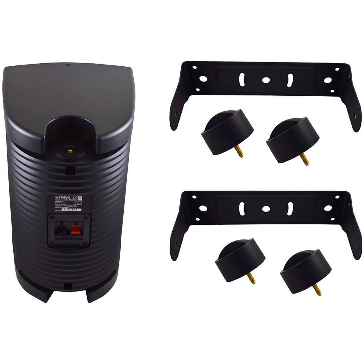 Yamaha NS-AW294BL Functionality All-Weather Indoor/Outdoor 2-Way Speakers (Black) (Pair)