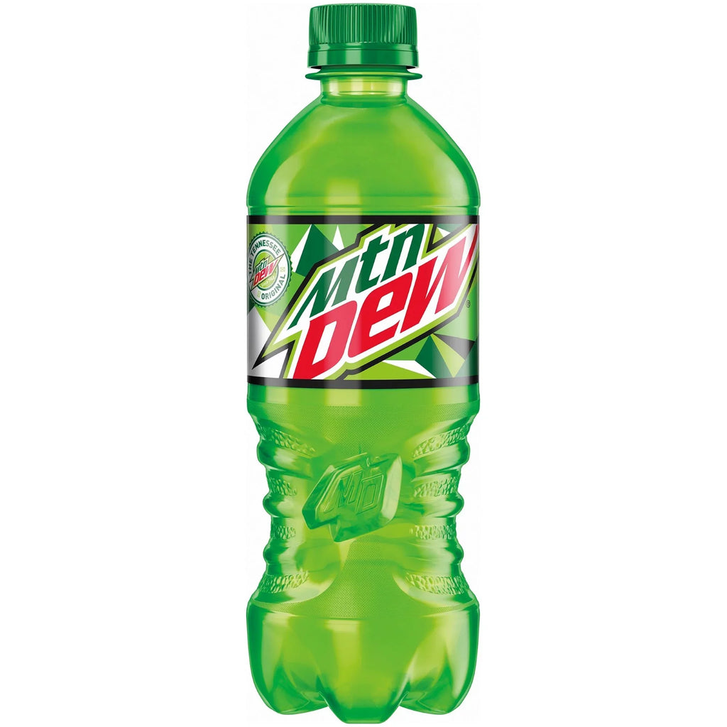 Mountain Dew Soda Pop 20oz Bottles, Quantity of 10