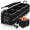 Trunk Organizer for Car with Insulated Leak proof Cooler Bag, Collapsible Fluid Car Organizer 3 Compartments Suitable for Vehicle Sedan, Suv, Truck,Van