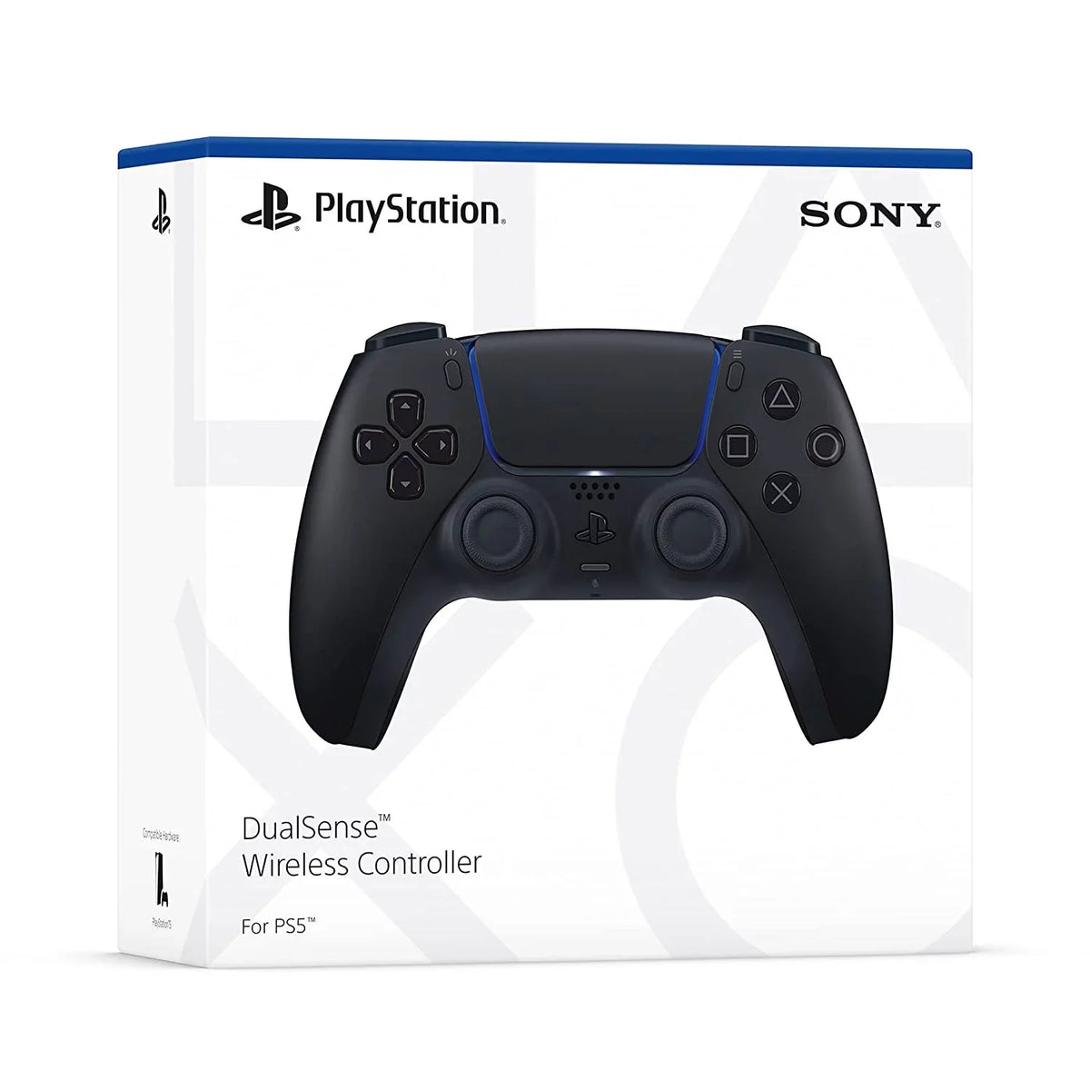 Dual Sense Black Gaming Controller For PS5 Console + Wired Earbuds BOLT AXTION Bundle Like New