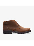 COLLECTION BY CLARKS Mens Brown Liquid Resistant Cushioned Removable Insole Morris Peak Round Toe Lace-Up Chukka Boots 10 W