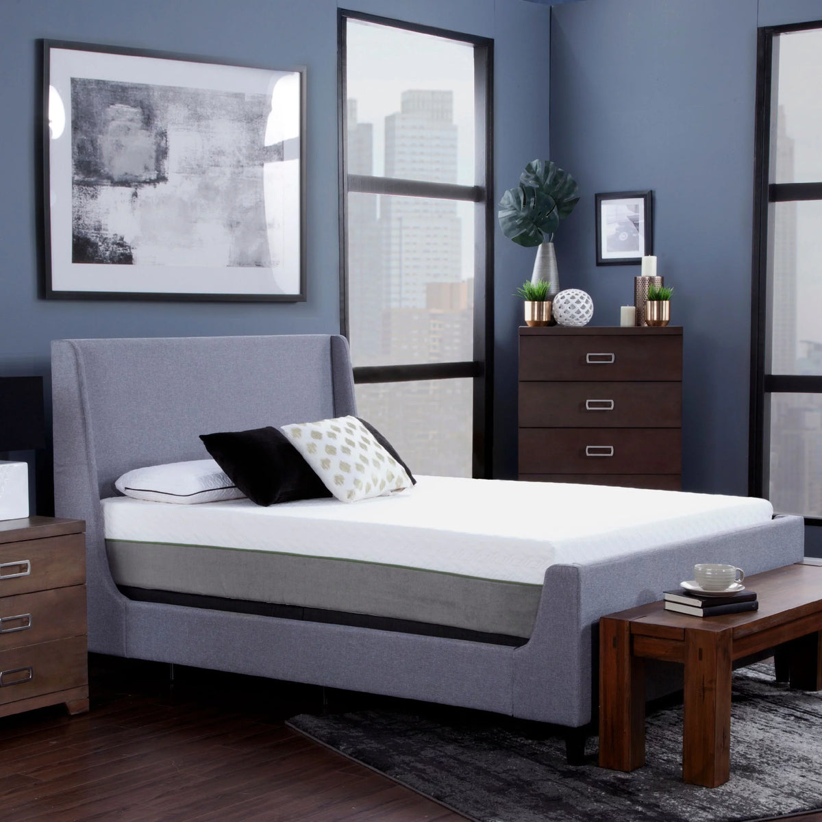Blissful Nights 12” Alloy Refurbished Memory Foam Mattress, King