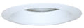 Halo 6" White Air-Tite Metal Baffle With White Trim Ring 7-1/4 OD & Cl, Each
