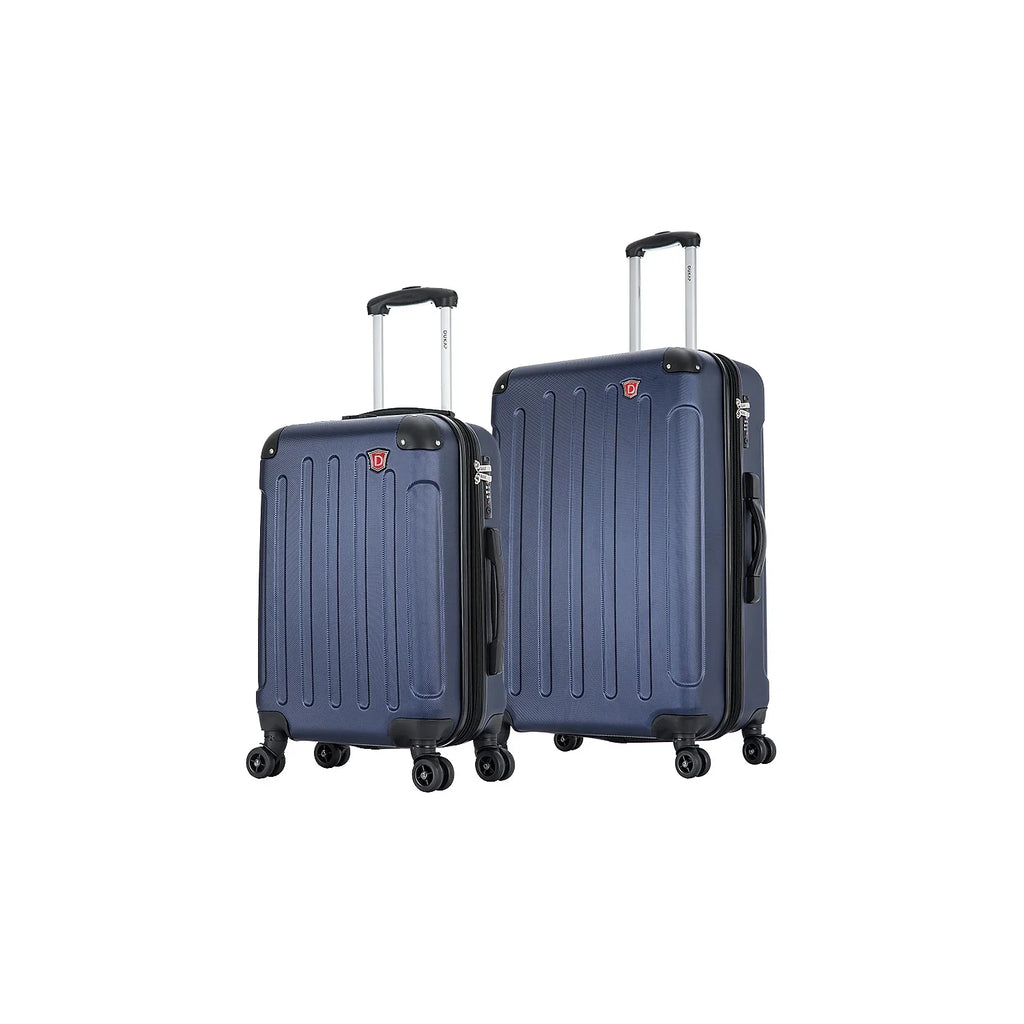 DUKAP Chipset 2-Piece Plastic Luggage Set Blue (DKINT0SM-BLU)