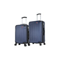 DUKAP Chipset 2-Piece Plastic Luggage Set Blue (DKINT0SM-BLU)