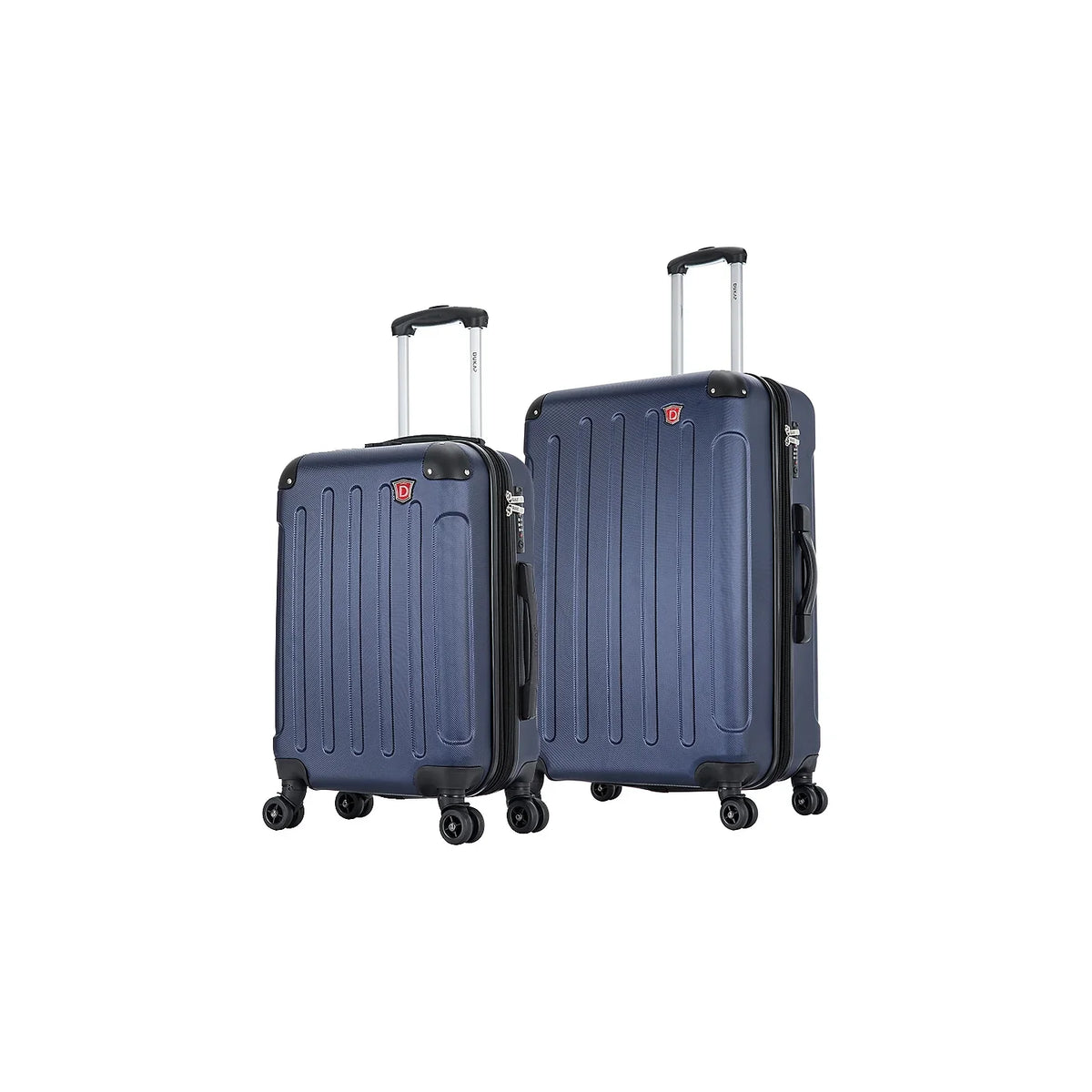 DUKAP Chipset 2-Piece Plastic Luggage Set Blue (DKINT0SM-BLU)