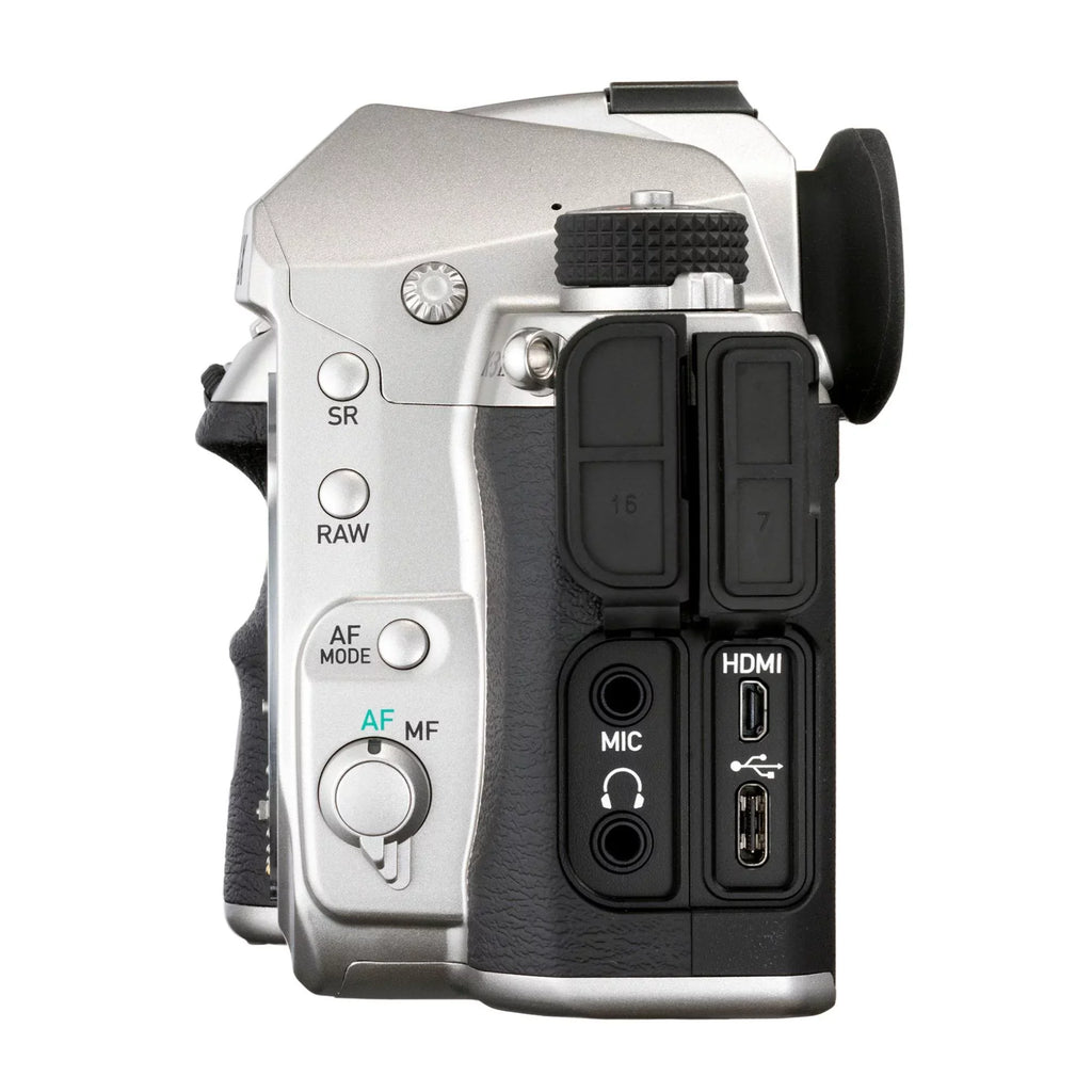 Pentax K-3 Mark III Camera Body (Silver) with 64 GB SD and Accessory Bundle