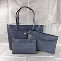 Michael Kors 35T1G5Mt7T Maisie Large Pebbled Leather 3-In-1 Tote Bag In Black Multi
