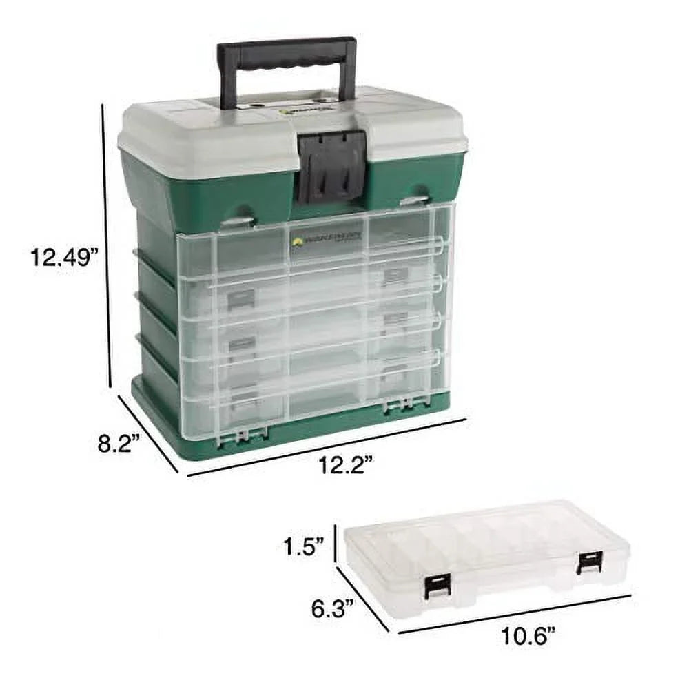 Wakeman 80-FSH5035 Tough Organizer 4 Drawers Storage & Tool Box - Green