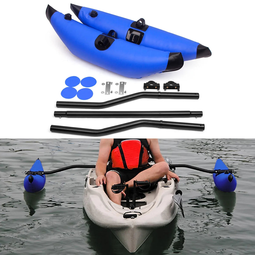 Tomshoo Kayak Float,Pvc Boat Float Stabilizer With Sidekick Arms Float Stabilizer Kit Sidekick Arms Rod Float With Sidekick Arms Rod Boat Rod Boat Float Inflatable Float With Tuyya Stabilization