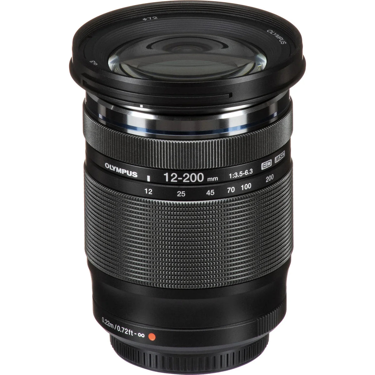 Olympus M.Zuiko Digital ED 12-200mm f/3.5-6.3 Lens +3 Lens Kit + Slave Flash + Tripod - 128GB Accessory Bundle