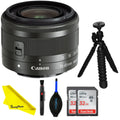 EF-M 15-45mm f/3.5-6.3 IS STM Lens (Graphite) - BuzzPhoto Basic Bundle