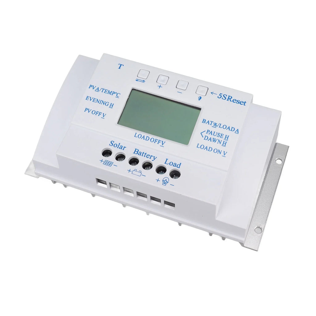 Goldmeet 12V 24V Solar Controller Smart Solar Charge Controller MPPT T40A with Display Monitor