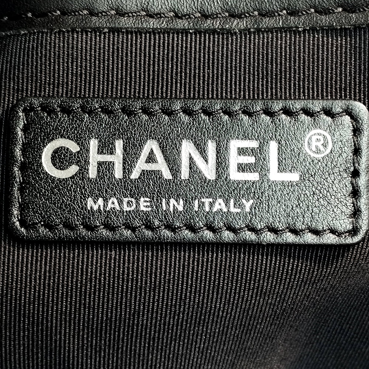 Pre-Owned Authenticated Chanel Patent Boy Reverso Shopping Tote Leather Black Tote Bag Unisex (Good)