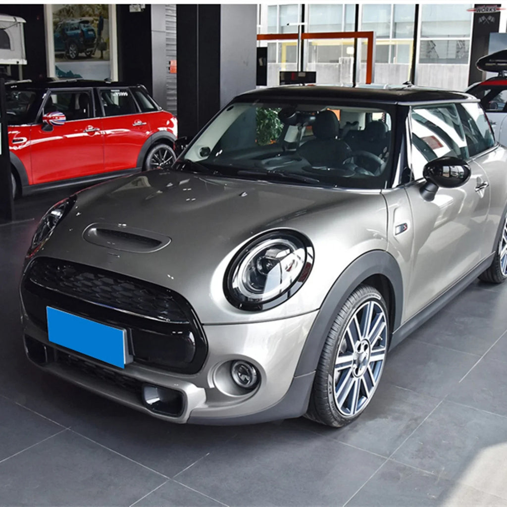 Grille Frame + Front & Rear Fog Light Cover Trim For Mini Cooper S F55 F56 F57 Black