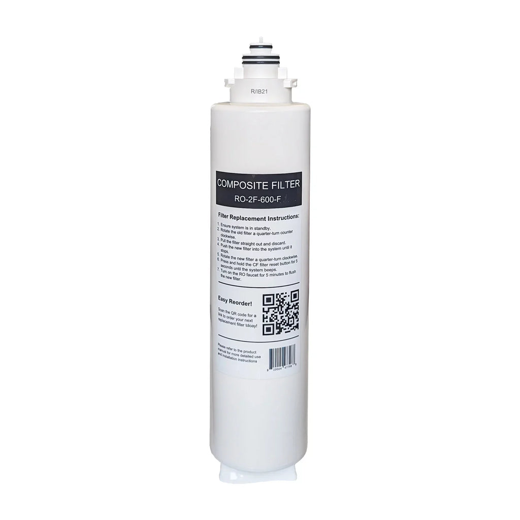USWF RO-2F-600-F CF Filter Replacement for USWF-RO-2F-600 Tankless RO system, 1-Year Filter Life