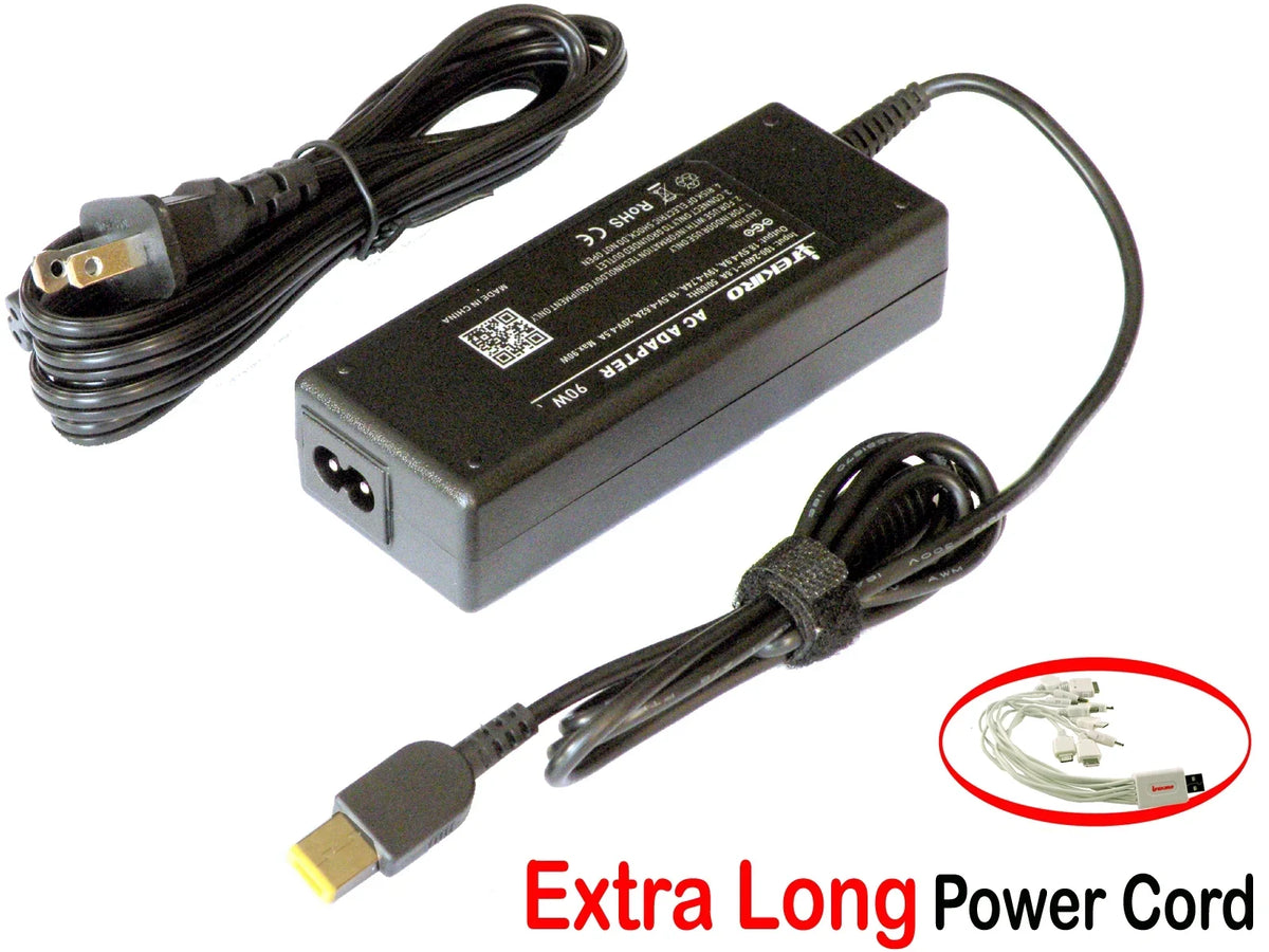 iTEKIRO 90W AC Adapter for Yoga 720 15" 720-15IKB 80X7, 80X7001TUS, 80X7001VUS, 80X7001WUS, 80X7003VUS; ThinkPad E470, E475, E570, E575, L570, T470s, T460P, T470s, T470p, T570: Yoga 370
