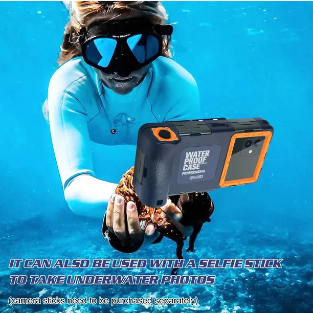 UrbanX Professional [15m/50ft] Swimming Diving Surfing Snorkeling Photo Video Fluid Protective Case Fluid Housing for Eluga A2 And all Phones Up to 6.9 Inch LCD with Lanyard