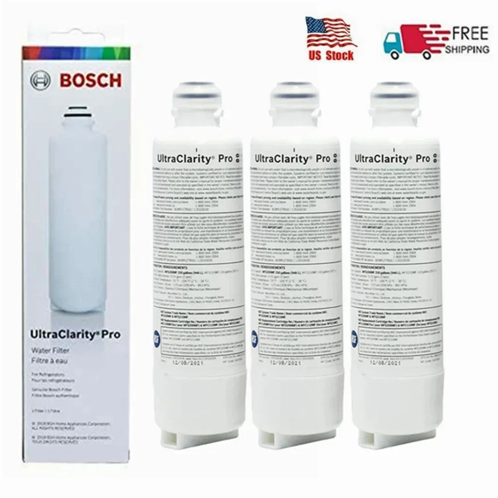 Bosch UltraClarity Pro Liquid Filter, BORPLFTR50,BORPLFTR55, REPLFLTR55 Replacement/Compatible.(3 Pack)