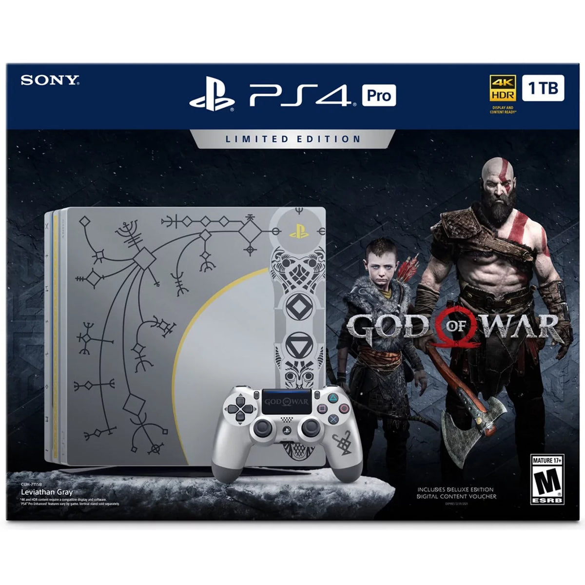 Second-hand PlayStation 4 Pro 1TB God of War Bundle, CUH-7115B