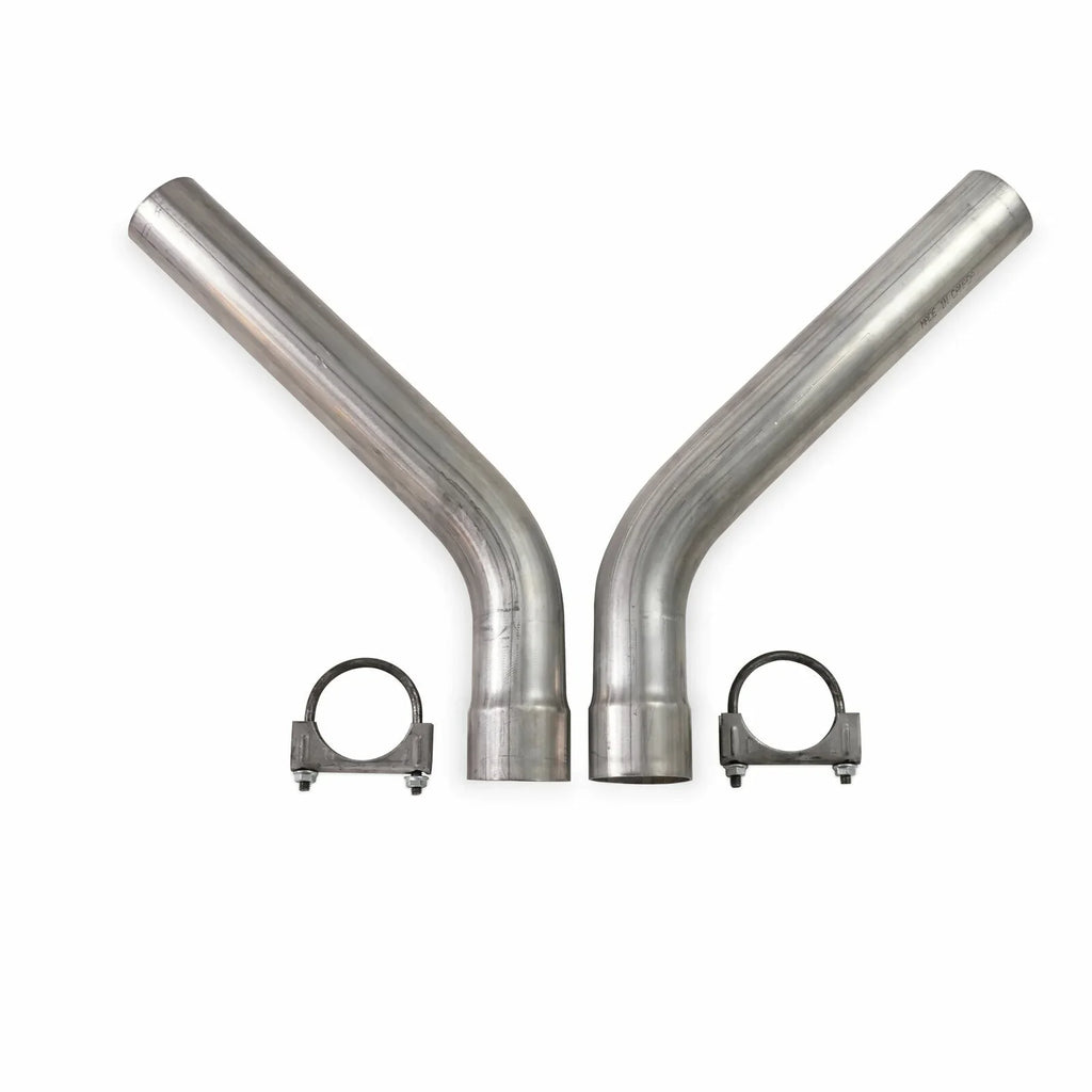 Dual Exhaust Kit 2.5" Flowmaster Super 40 Corner Exit Fits 67-72 Ford F-Series