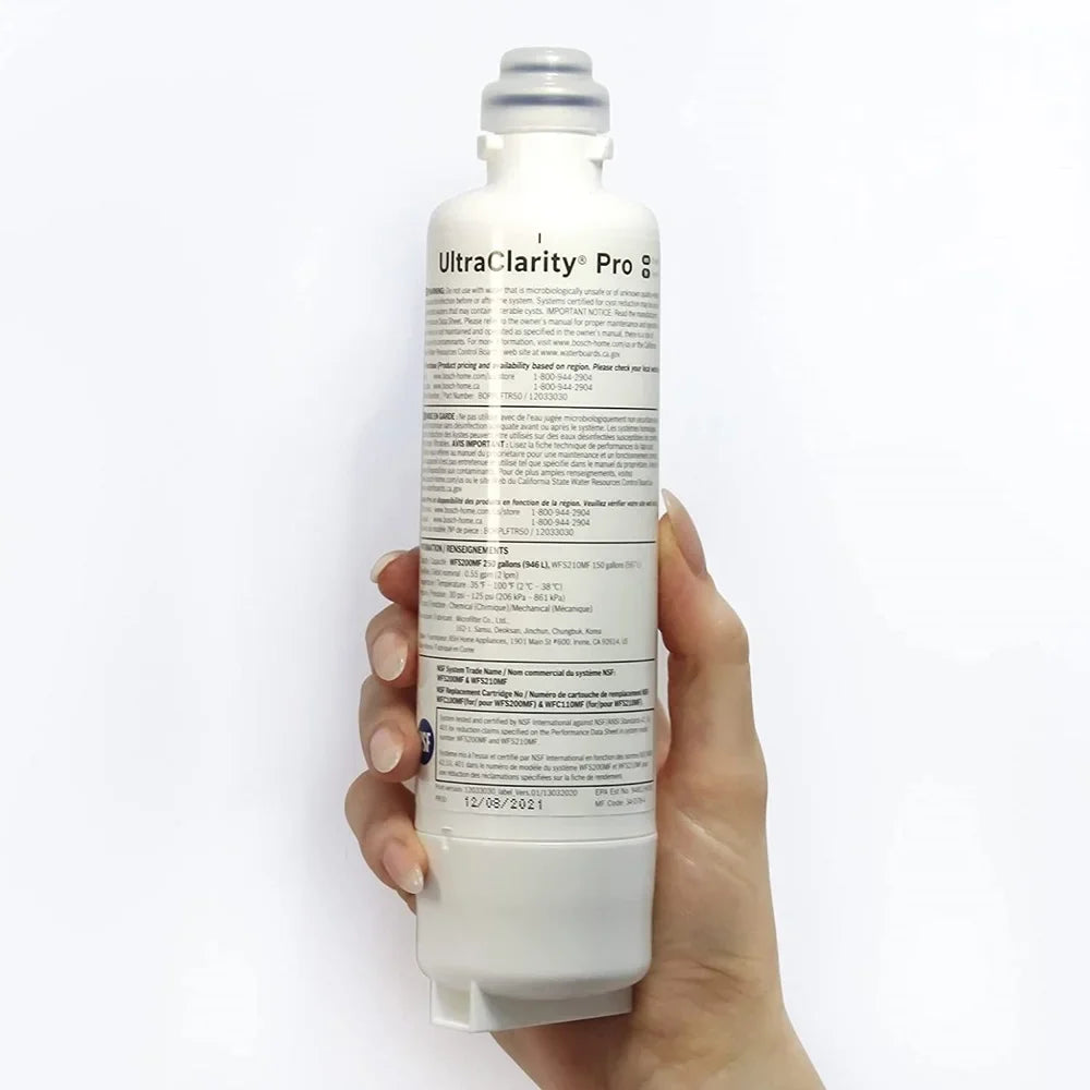 Bosch BORPLFTR50 Ultra Clarity Pro Refrigerator Liquid Filter,High compatibility 1 Pcs