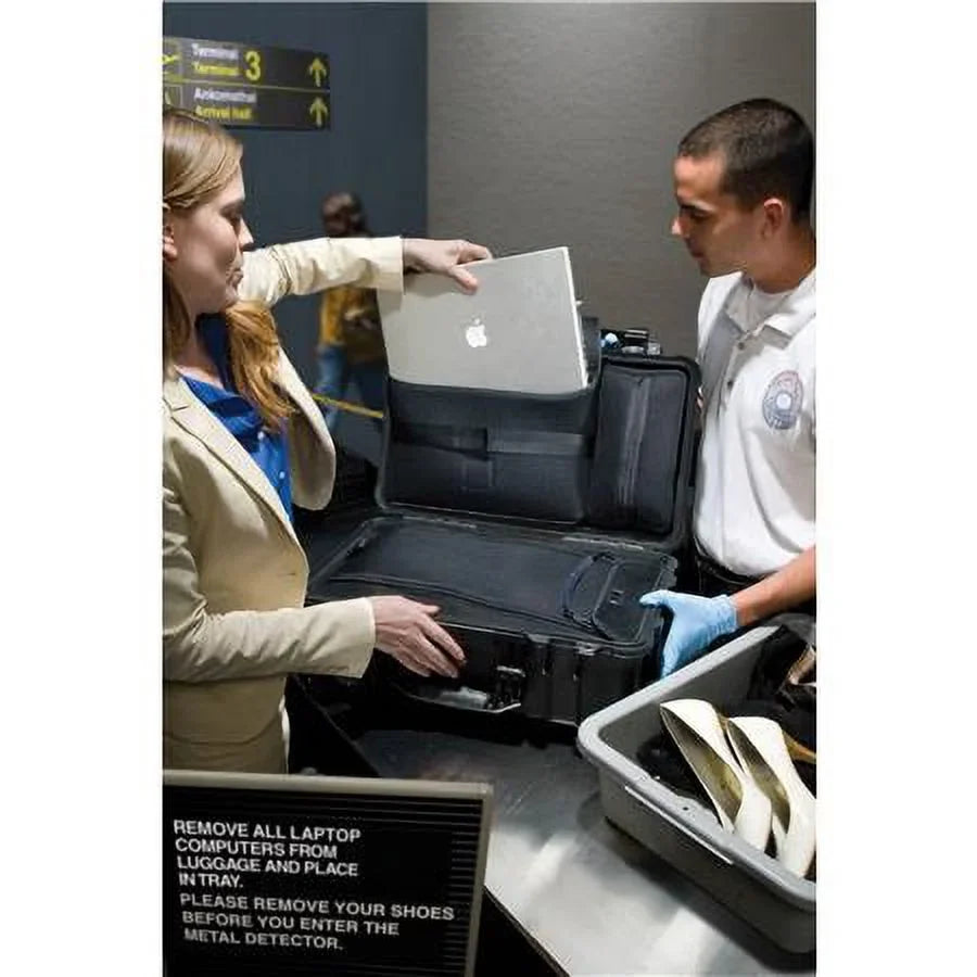 1510LOC TSA Mobile pc Overnight Liquid Hard Case with Wheels, Black