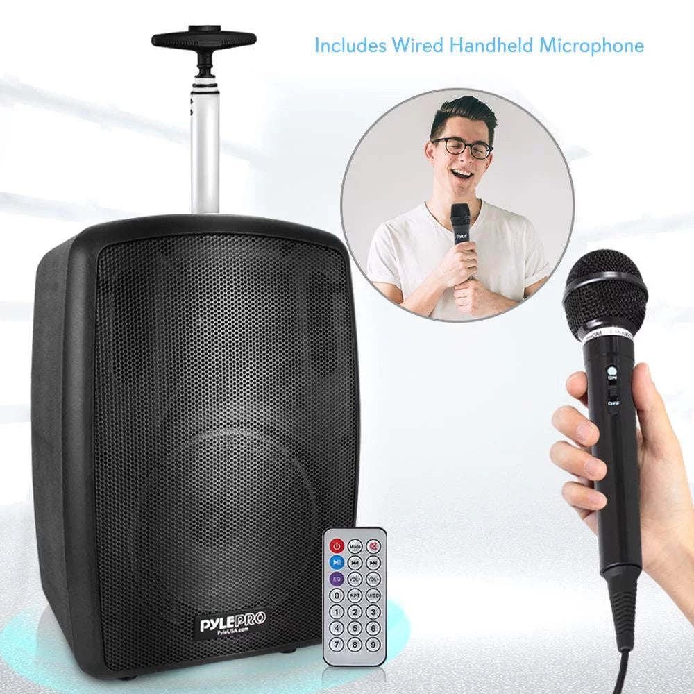 Pyle Wireless Portable PA Speaker System - 360W Bluetooth Compatible Battery Powered Rechargeable