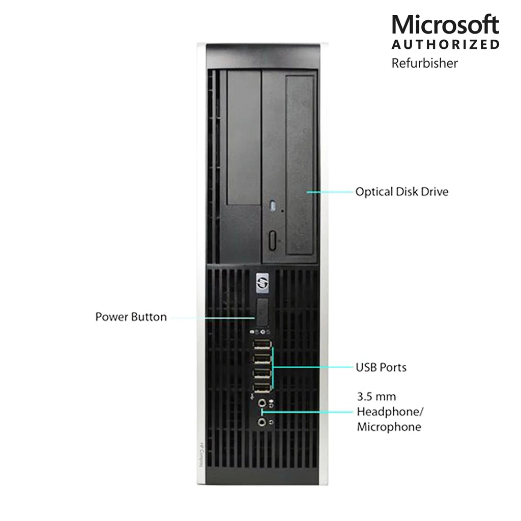 Elite 8100 SFF i5 Dual Core 3.2Ghz 8GB 1Tb Dvd WiFi Windows 10 Home WiFi - 1 Year Warranty