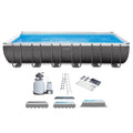 Intex Ultra XTR Frame 24' x 12' x 52" Swimming Pool & Protective Sun Canopy